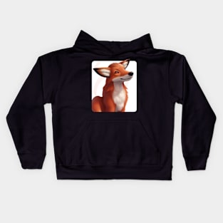 Whimsical Dhole Gazing at the Sky - Nature-Inspired Kids Hoodie